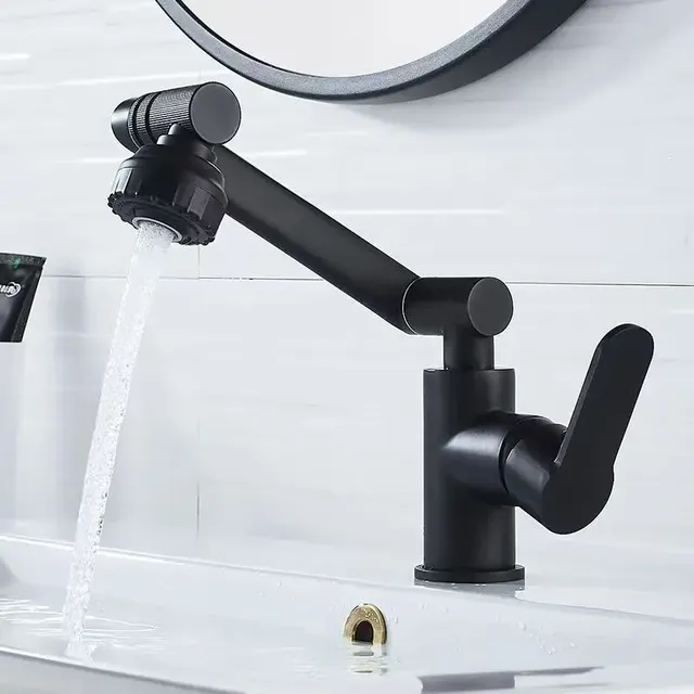 Robinet d'Évier à Bras Mécanique en Acier Inoxydable – vue 2