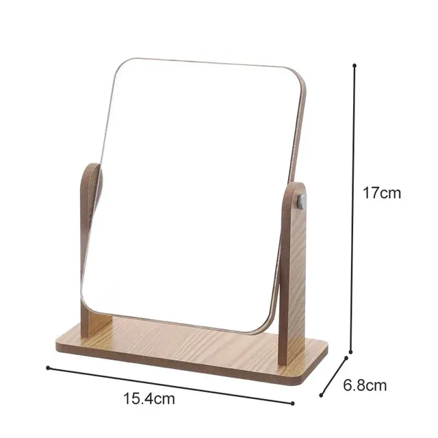 Miroir maquillage table socle bois clair panneau… – vue 3