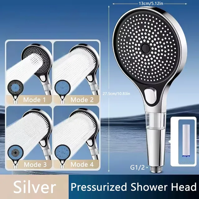 Pommeau de douche haute pression avec filtre – vue 2