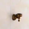 Porte brosse mural laiton massif bronze antique support… – vue 4