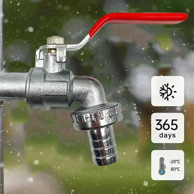 Robinet d'irrigation de jardin en laiton de 1/2 pouces – vue 5