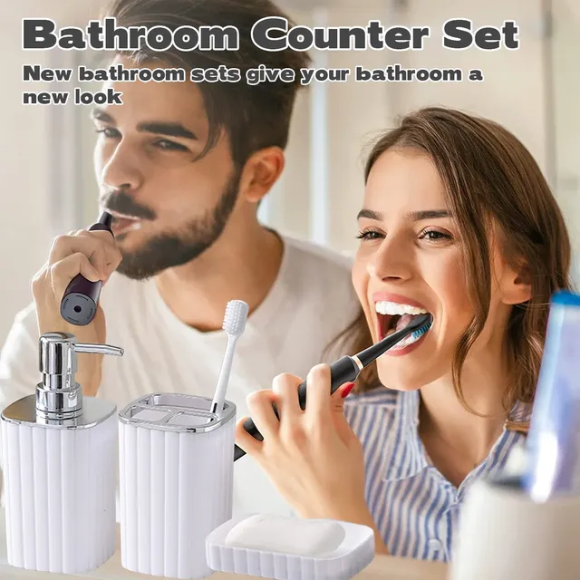 Ensemble accessoires triple distributeur savon liquide… – vue 2