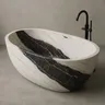 Baignoire de luxe en pierre solide