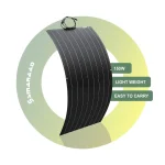 Panneau solaire monocristallin 120W 12V, système photovoltaïque, alimentation électrique de stockage d&rsquo;énergie pour toit de voiture, camping-car, bateau, Camping