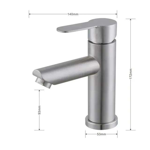 Robinet de cuisine en acier inoxydable – vue 6