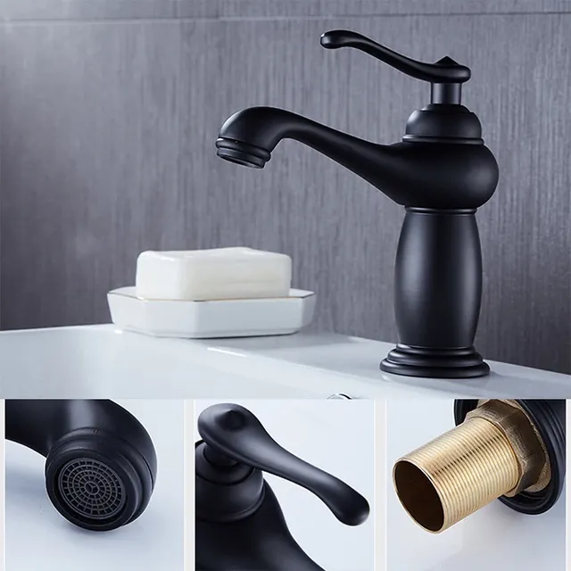 Robinet de salle de bains finition Bronze Antique – vue 6