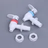 Robinet poussoir plastique ABS blanc compact levier plat… – vue 2