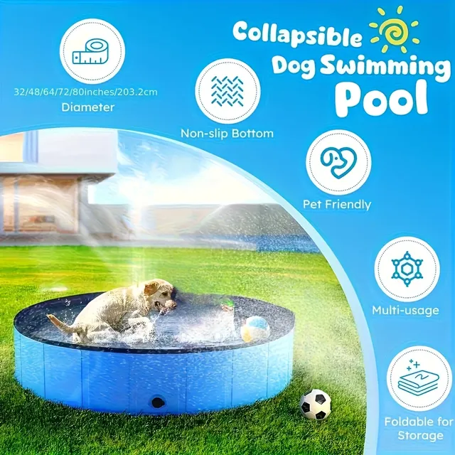 Baignoire bleue pour chien – vue 5