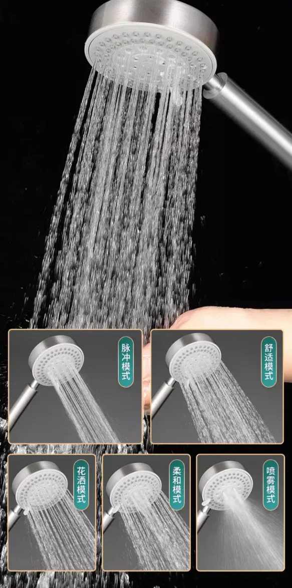 Pommeau de douche en acier inoxydable 304 – vue 5