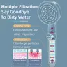 Pommeau douche filtrant haute pression portable bouton… – vue 5