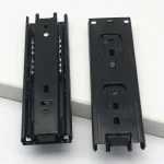 Glissières de tiroir télescopiques de 6 pouces, 2 pièces, roulement à billes, Rail coulissant à montage latéral, pour armoire, meubles de maison