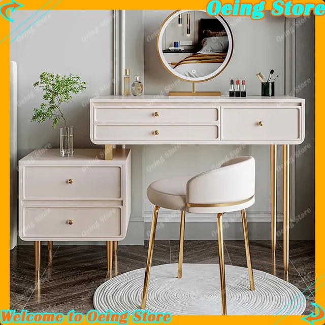 Lumière LED miroir coiffeuse chambre moderne luxe blanc… – vue 2