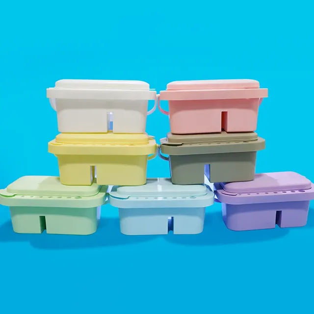 Bassin à pinceaux multi-usage avec porte-pinceau – vue 3