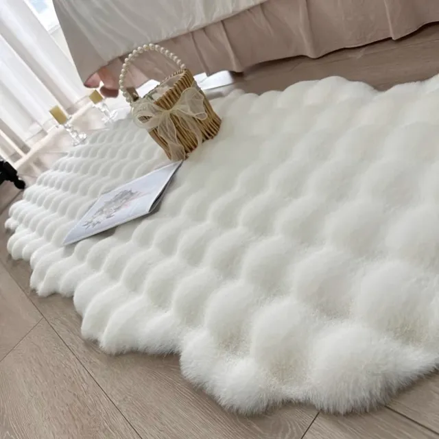 Tapis ovale en peluche doux – vue 4