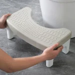 Tabouret de toilette amovible et antidérapant, siège de toilette ergonomique, repose-pieds, accessoires de salle de bain pour adultes