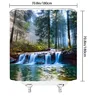 Rideau de douche cascade de forêt enchanteresse – vue 3
