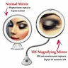 Miroir de maquillage rotatif avec lumière LED – vue 4