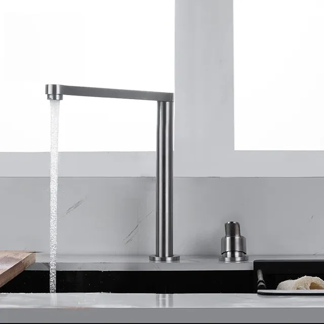 Robinet de cuisine pliant à levage caché