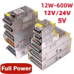 TransDevices-Alimentation pour bande de pilote LED, 220V, 110V, 12V, 5V, 24V, 5V, 12V, 24V, 36 V, 1A Pipeline, 3A, 5A Snap8A, 10A, 15A, 20A