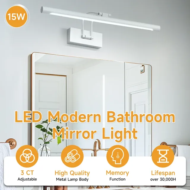 Miroir lumineux USB vanité lumière 3 couleurs en 1 lampe… – vue 2