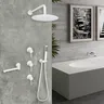 Ensemble de douche blanche dissimulée