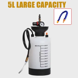 Réservoir d’huile 5L, boîte de vitesses, remplissage d’huile, pompe à fluide pneumatique, Compatible avec ATF, outil d’injecteur de liquide de Transmission automobile, bouteille de remplissage ATF Réservoir d’huile 5L, boîte de vitesses, remplissage d’huile, pompe à fluide pneumatique, Compatible avec ATF, outil d’injecteur de liquide de Transmission automobile, bouteille de remplissage ATF