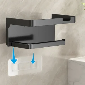 Porte-papier hygiénique facile à installer, organisateur mural, sans poinçon, en rouleau, accessoire de rangement pour salle de bain