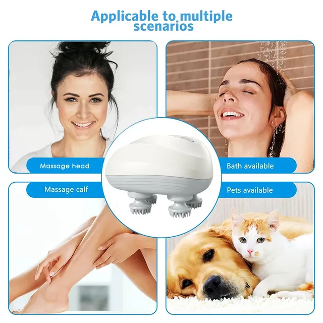 Masseur crânien électrique portable compact léger… – vue 6