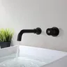Robinet de salle de bains en laiton noir – vue 2