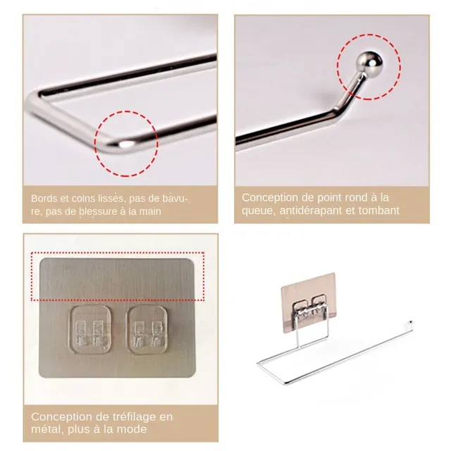 Porte-papier hygiénique suspendu – vue 6