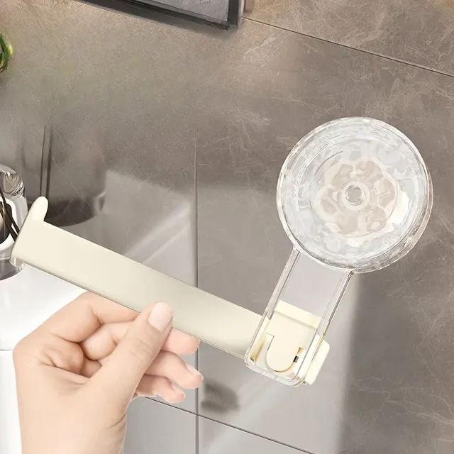 Porte papier toilette murale ventouse cristalline… – vue 6