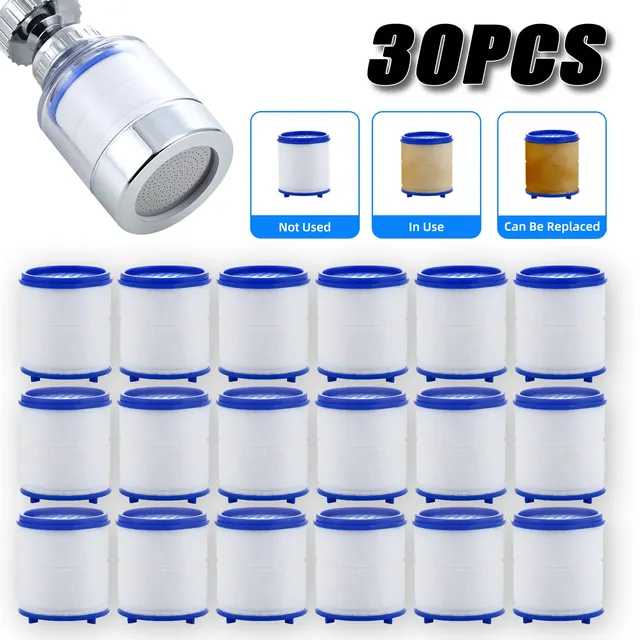 30 pièces cartouche filtrante de robinet cuisine et bain…