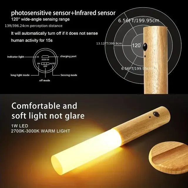 LED capteur intelligent appliques murales Portable… – vue 5