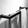 Porte serviettes mural noir mat alliage aluminium… – vue 3