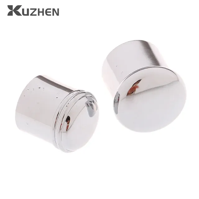 Cachevis chrome miroir poli cylindrique bombé lot deux… – vue 6