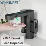 YANKSMART-Robinet d&rsquo;eau 2 en 1 avec capteur, distributeur de Regina, sans contact, monté sur le pont, évier, centre commercial