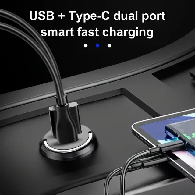 Chargeur voiture double USB charge rapide intelligent… – vue 5
