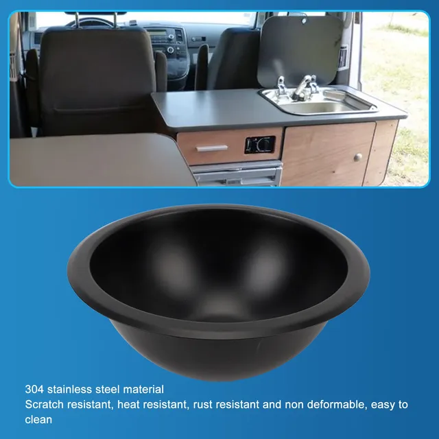Lavabo Rond en Acier Inoxydable 304 – vue 6