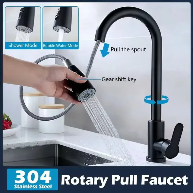 Robinet de cuisine en acier inoxydable