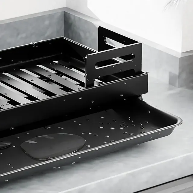 Égouttoir d'évier de cuisine en acier au carbone – vue 2