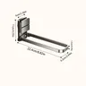 Porte serviette mural pliant acier inoxydable brossé… – vue 6