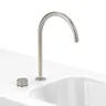 Mitigeur lavabo col cygne haut noir mat bec arc élancé… – vue 4