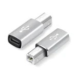 Adaptateur USB B vers Type C, convertisseur d&rsquo;extension de câble USB C vers USB B pour téléphone portable vers imprimante, Scanner, adaptateur de Piano électrique