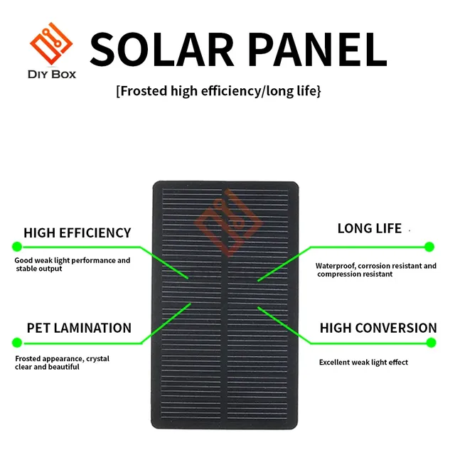 Panneau solaire électronique 1W 5V – vue 4