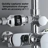Pyromètre de douche numérique LED – vue 3