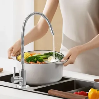 Purificateur d'Eau Universel à Col de Cygne en Acier Inoxydable