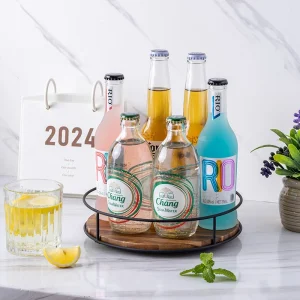 Étagère à épices rotative de cuisine, 1 pièce, sous armoire, organisateur d&rsquo;assaisonnement, boîte à épices de comptoir, huile, sel, Sauce, vinaigre, support de rangement