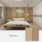 Panneaux muraux décoratifs à Texture de bois 3D, panneau de calandre collant pour la conception intérieure moderne de la maison/bureau, décoration murale