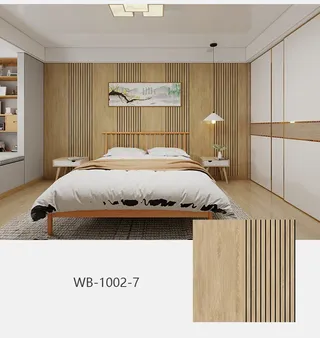 Panneaux muraux décoratifs à Texture de bois 3D