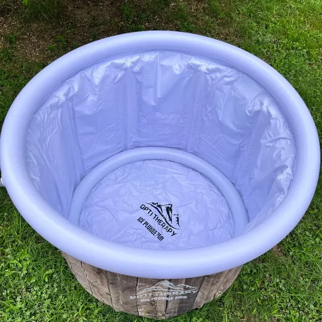 Baignoire gonflable pliable ronde autoportante toile… – vue 3